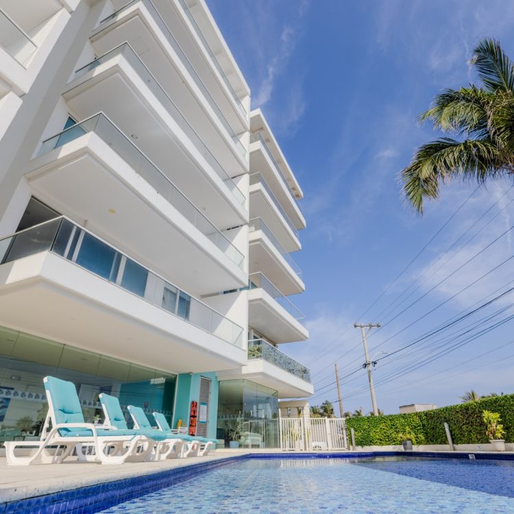 Fotografía de apartamentos en San Andrés: hamaca con vista al mar