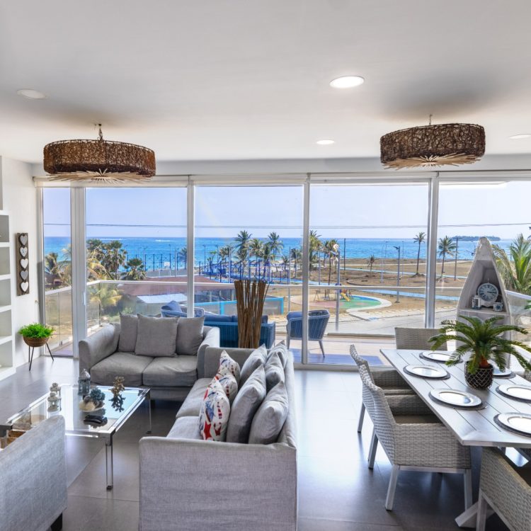 Fotografía de apartamentos en San Andrés: hamaca con vista al mar