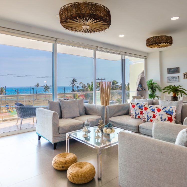 Fotografía de apartamentos en San Andrés: hamaca con vista al mar